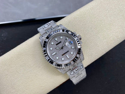 Rolex Submariner Date Black Full Diamond