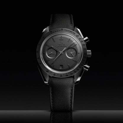 Speedmaster Dark Side of the Moon Black Ceramic 44.25mm - Full Black on Fabric Strap