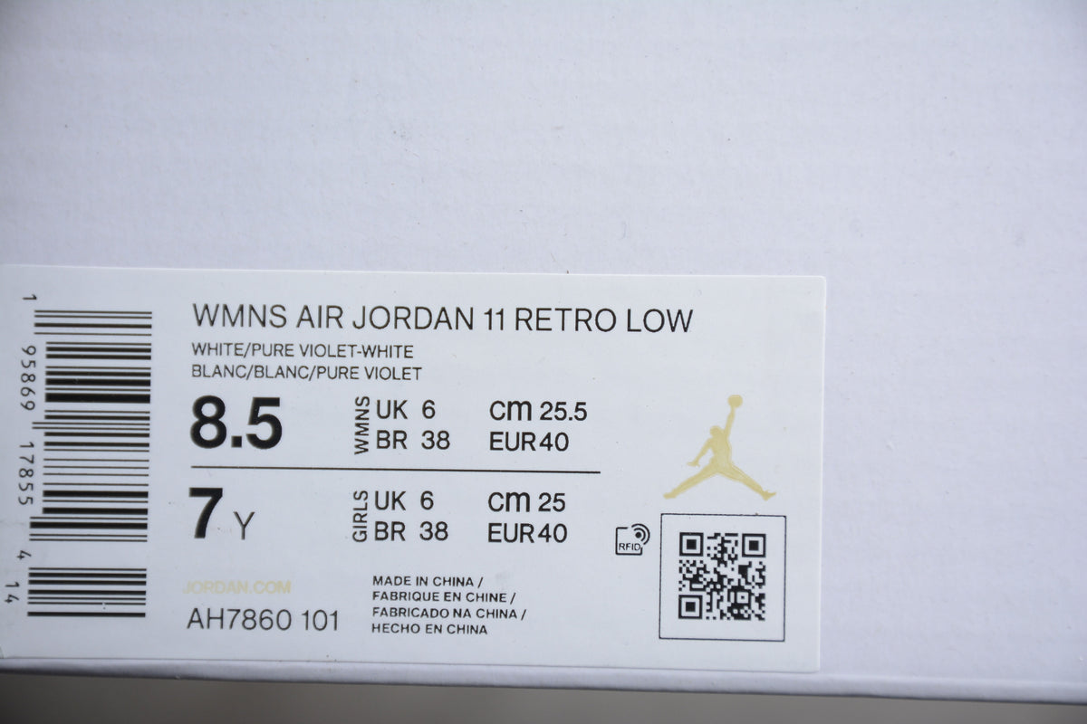 Air Jordan 11 Low  Pure Violet