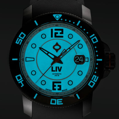 GX-Diver's 44mm Black Full Lume