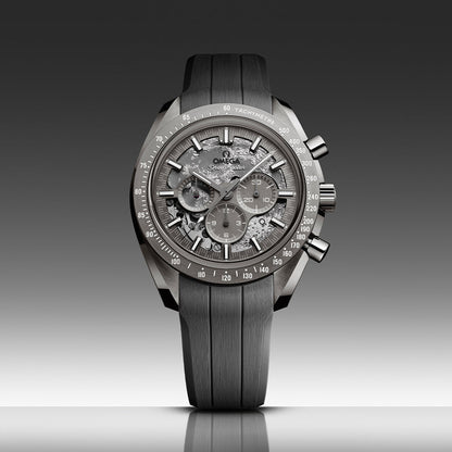 Speedmaster Grey Side of the Moon Grey Ceramic 44.25mm - Grey on Rubber Strap