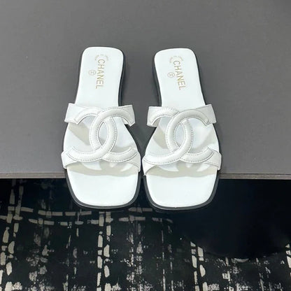 Chanel 2026 Double C Slipper Suede Lambskin 666875