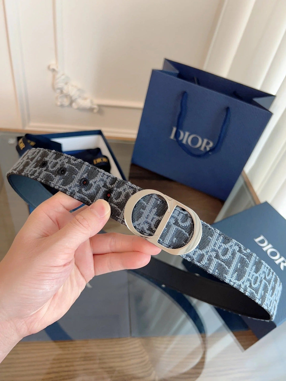 Dior 2026 Montaigne Leather Belt 20mm 189888