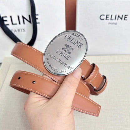 Celine 2026 Maison Paris Belt 25mm Leather 205170