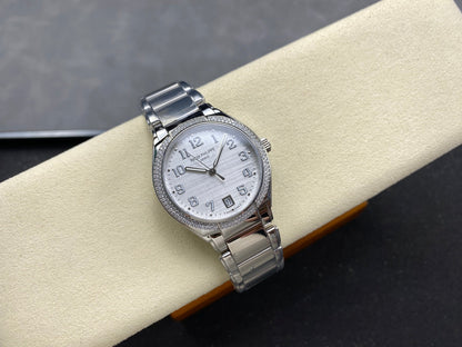 PATEK Twenty-Four 36mm Silver White Diamond