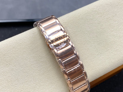 PATEK Twenty-Four 36mm Diamond Pink Gold Chocolate Dial