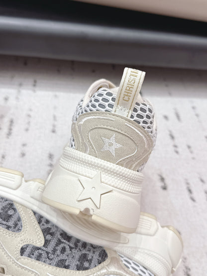 CD 26s Vibe Sneaker Taupe Grey Suede Denim 613748