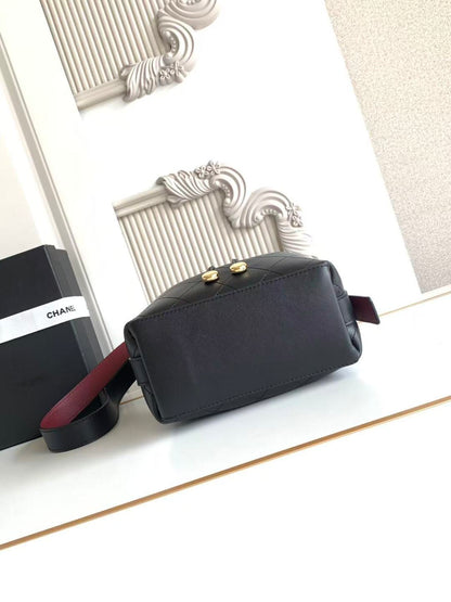 Chanel 2026 Bucket Bag Suede Leather 385786