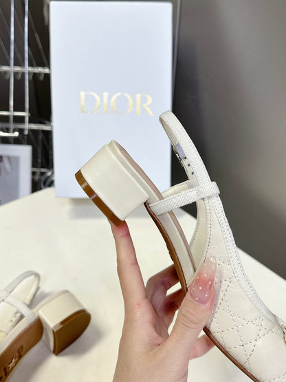CD 25 Slingback Heel White 307172
