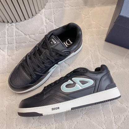 CD AND STONE ISLAND B57 Low-Top Sneaker – Limited And Numbered Edition Black And Light Green Calfskin