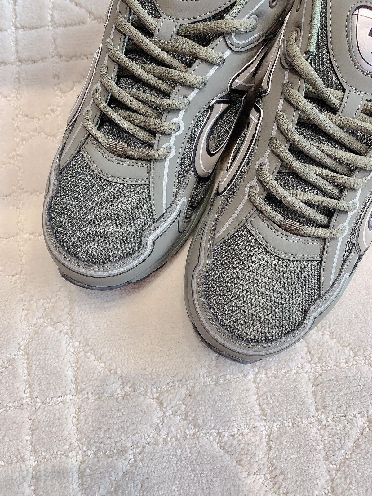 CD B30 Sneaker Dark Grey Polyester Mesh Fabric And Calfskin