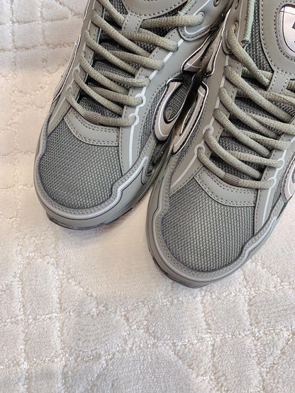 CD B30 Sneaker Dark Grey Polyester Mesh Fabric And Calfskin