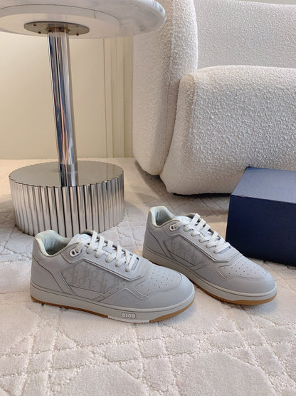CD B27 Low-Top Sneaker Grey Print Calfskin