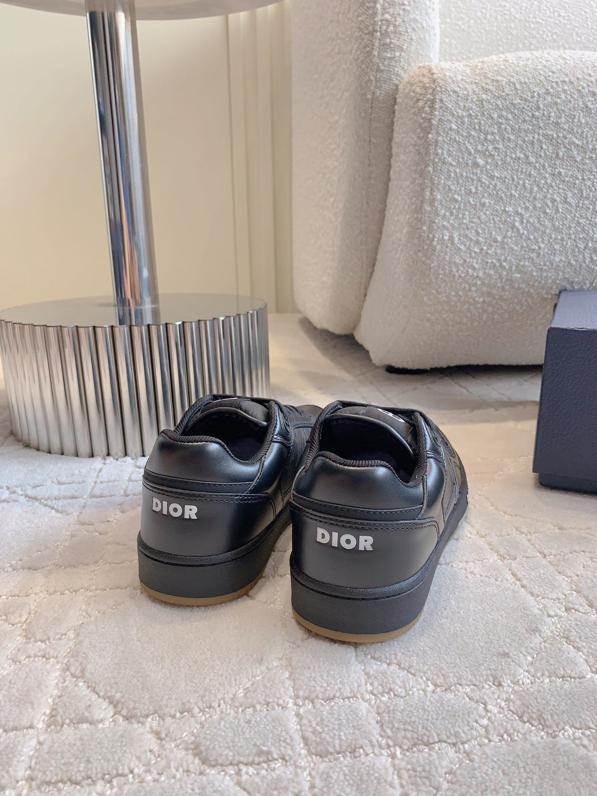 CD B27 Low-Top Sneaker Black Calfskin