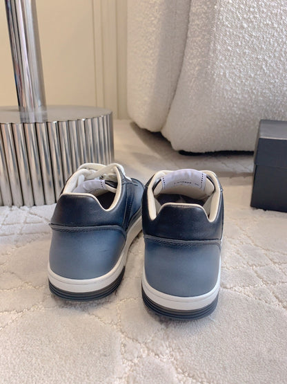 CC 2024 Logo Sneakers Grey Lambskin 906410
