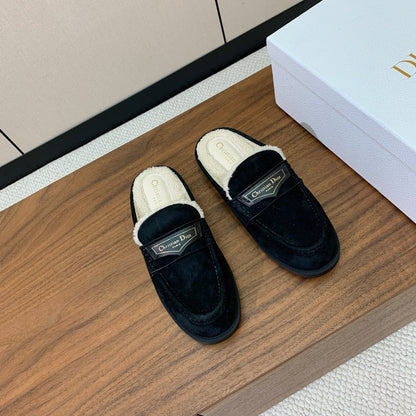 CD Dior Boy Mule Beige Suede Goatskin