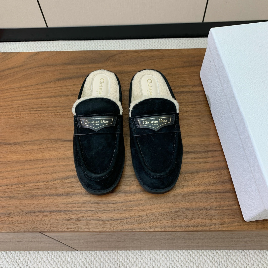 CD Dior Boy Mule Beige Suede Goatskin