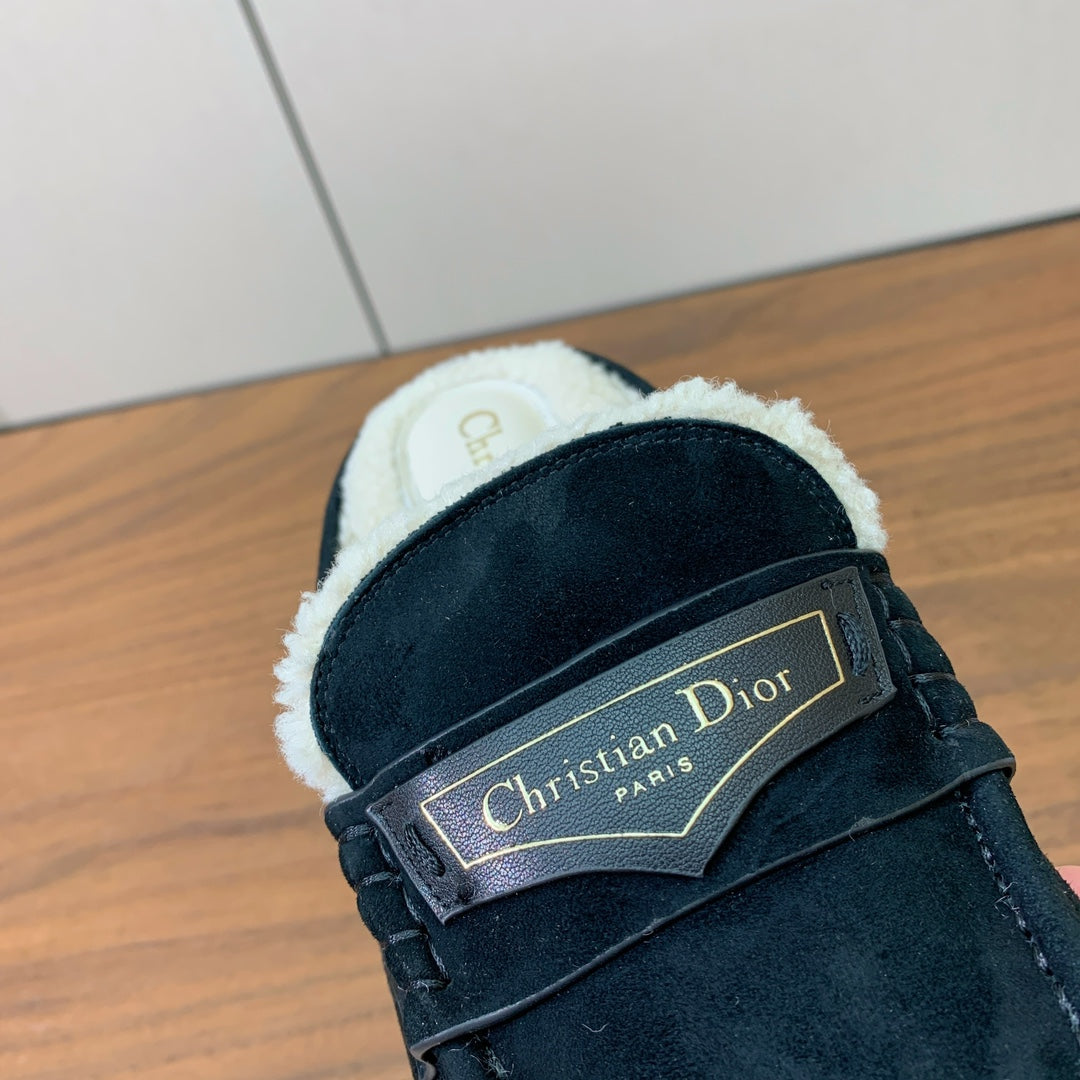 CD Dior Boy Mule Beige Suede Goatskin