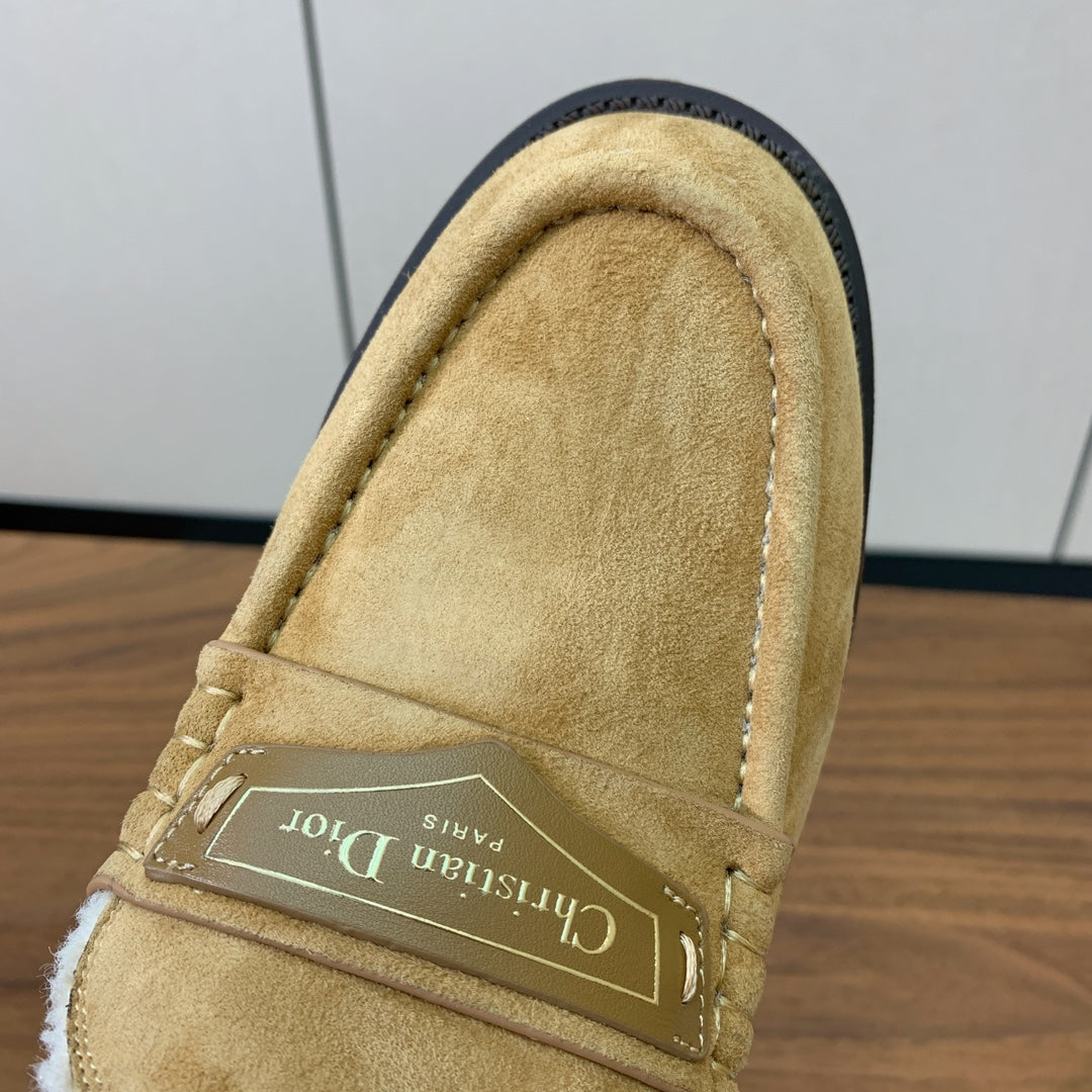 CD Dior Boy Mule Beige Suede Goatskin