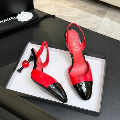 CC Métiers d’art 2026 Slingbacks 8.5cm Red Leather 847281