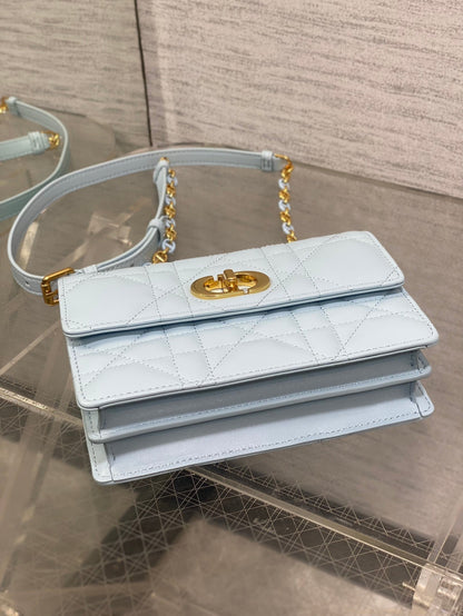 CD Miss Caro 17 Bag Blue Calfskin 229248
