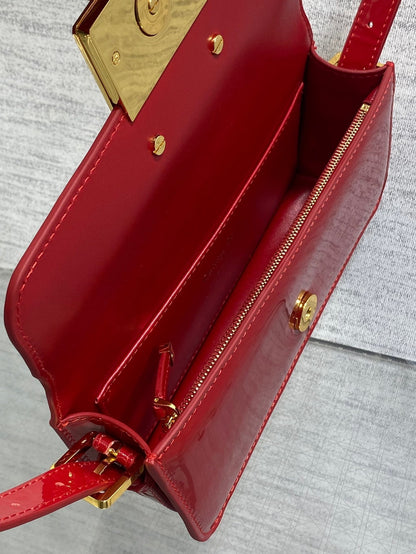 DiorNomad Miss Dior Bag Cherry Red Cowhide 247322