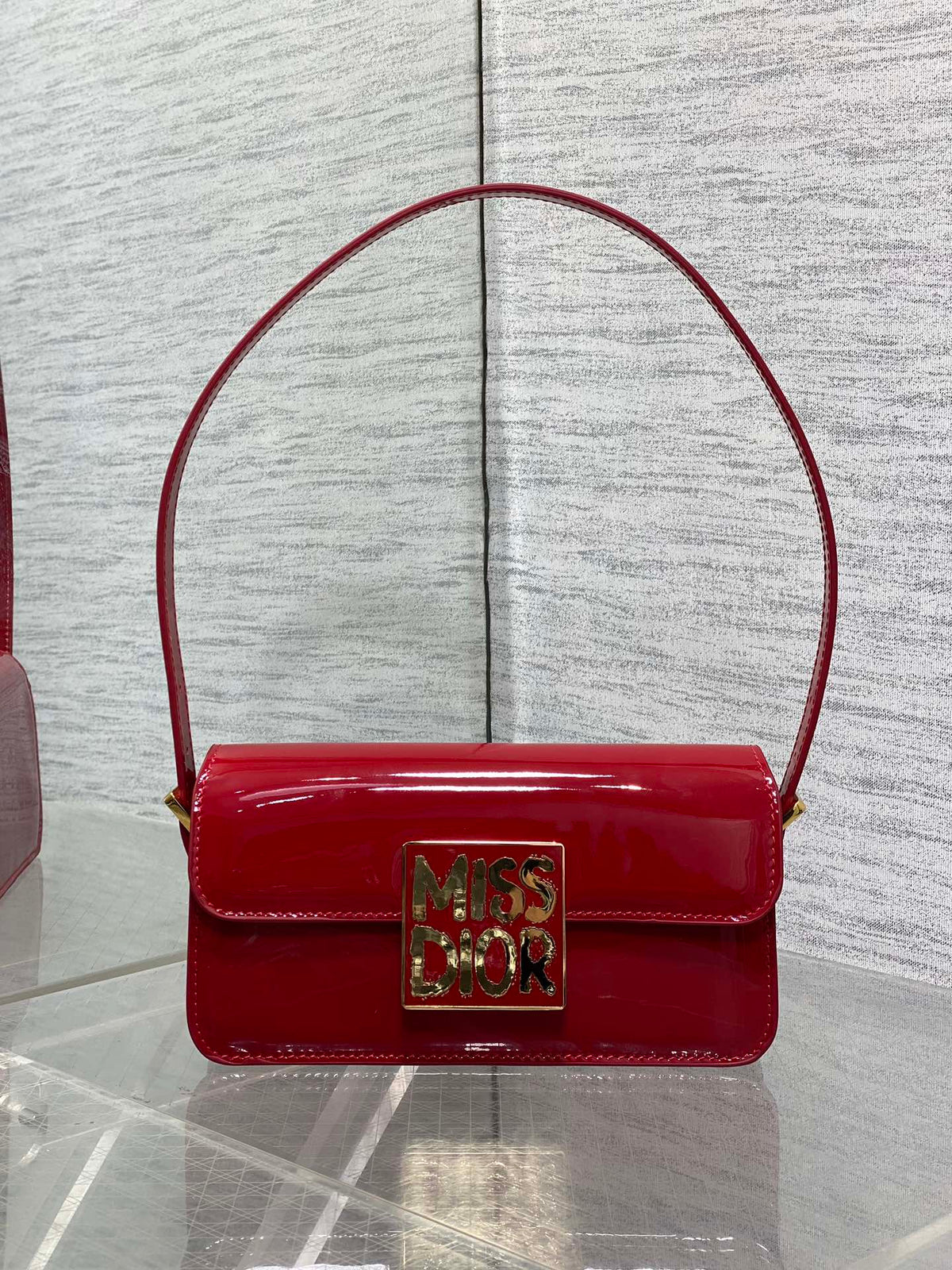 DiorNomad Miss Dior Bag Cherry Red Cowhide 247322