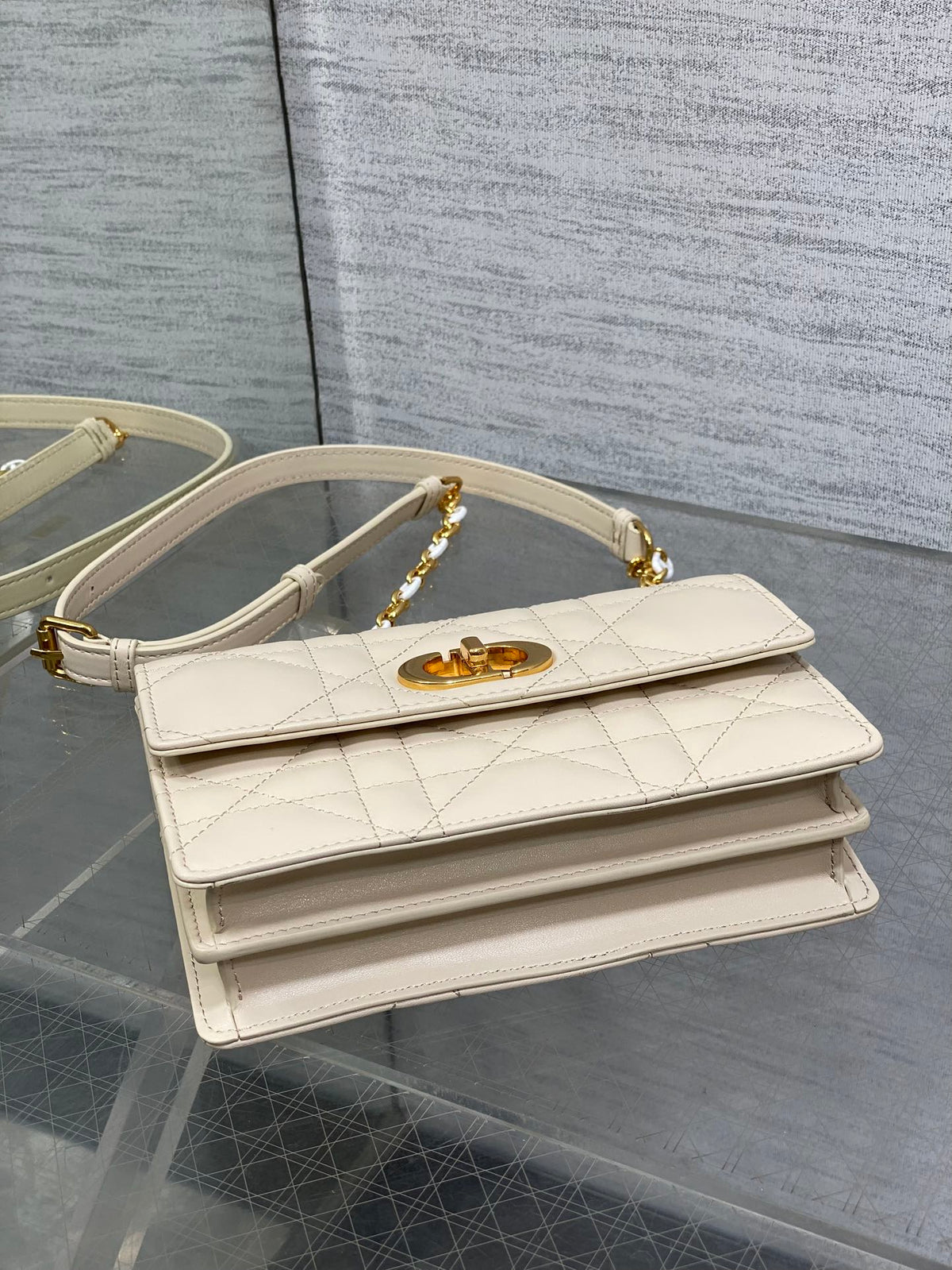 Dior 2025 Miss Caro 17 Bag Beige Calfskin 271086
