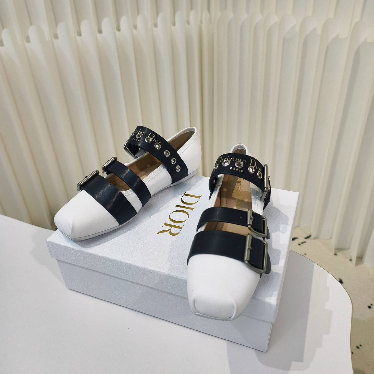 CD 25 Punk Ballet Flat Calfskin and Suede 237991