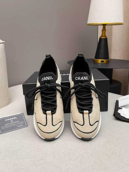 CC Métiers d’art 2026 Sneakers Black Beige Calfskin Fibers 846393