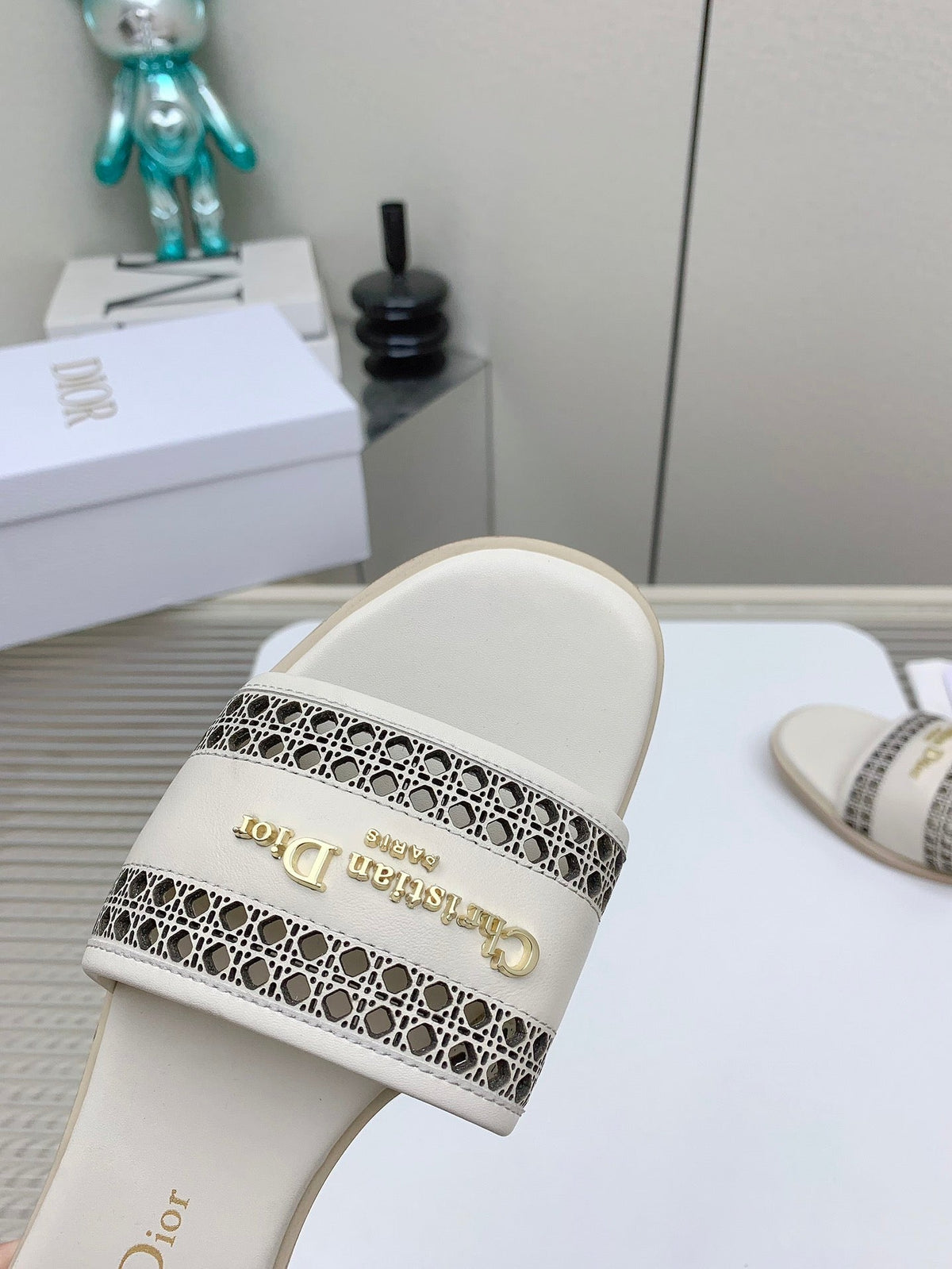 CD D-Lane Slide In White Cowhide 106277