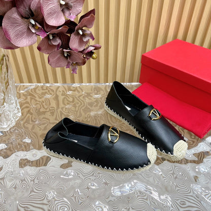 Vlogo Loafer Black Leather