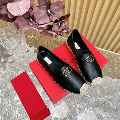 Vlogo Loafer Black Leather