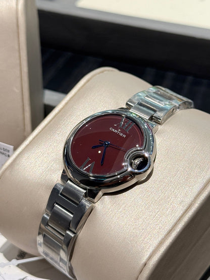 Cartier Bleu Balloon 33mm Quartz Silver