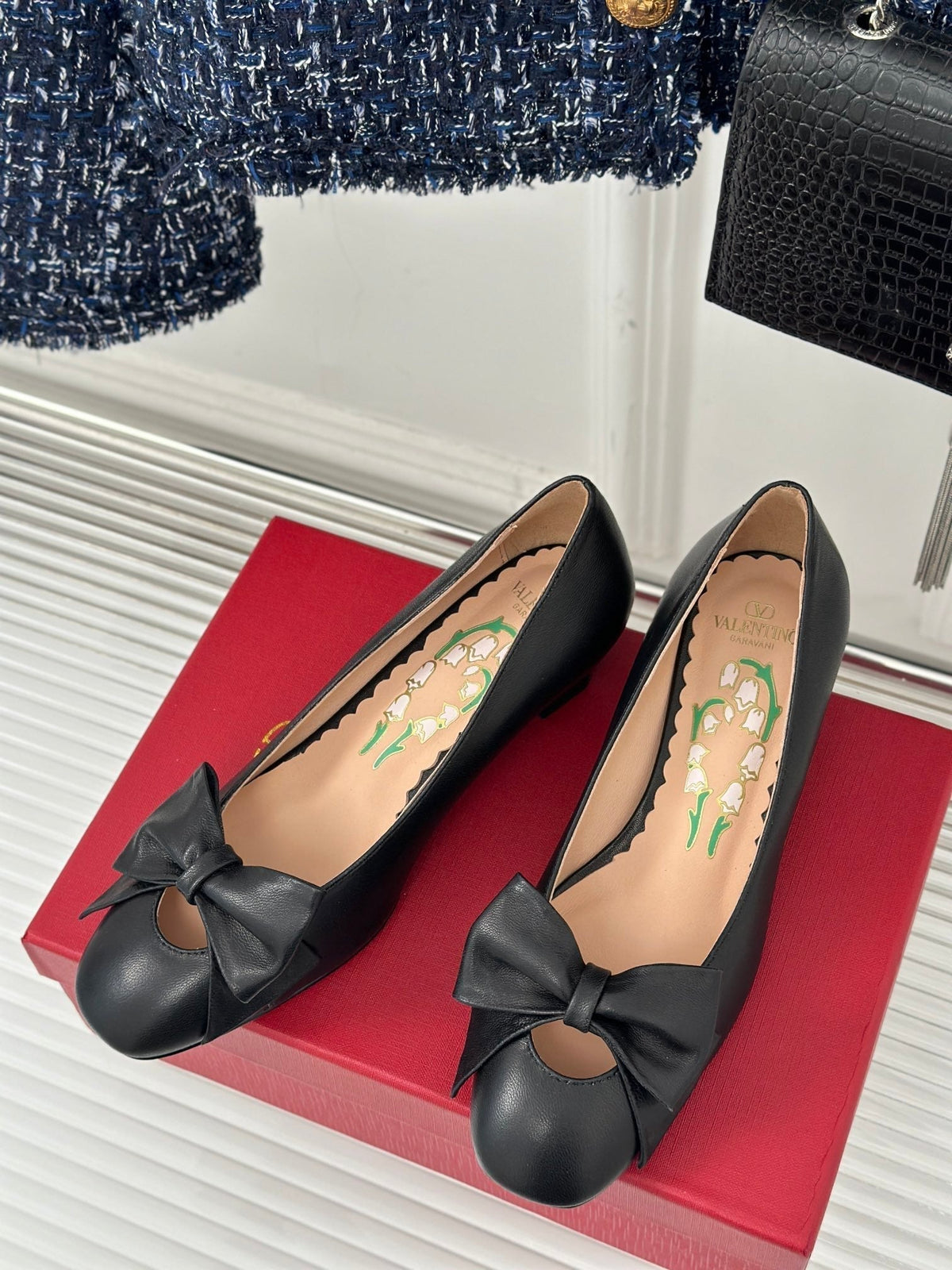 Bowow Pumps In Kidskin 40mm Black Lambskin 989188
