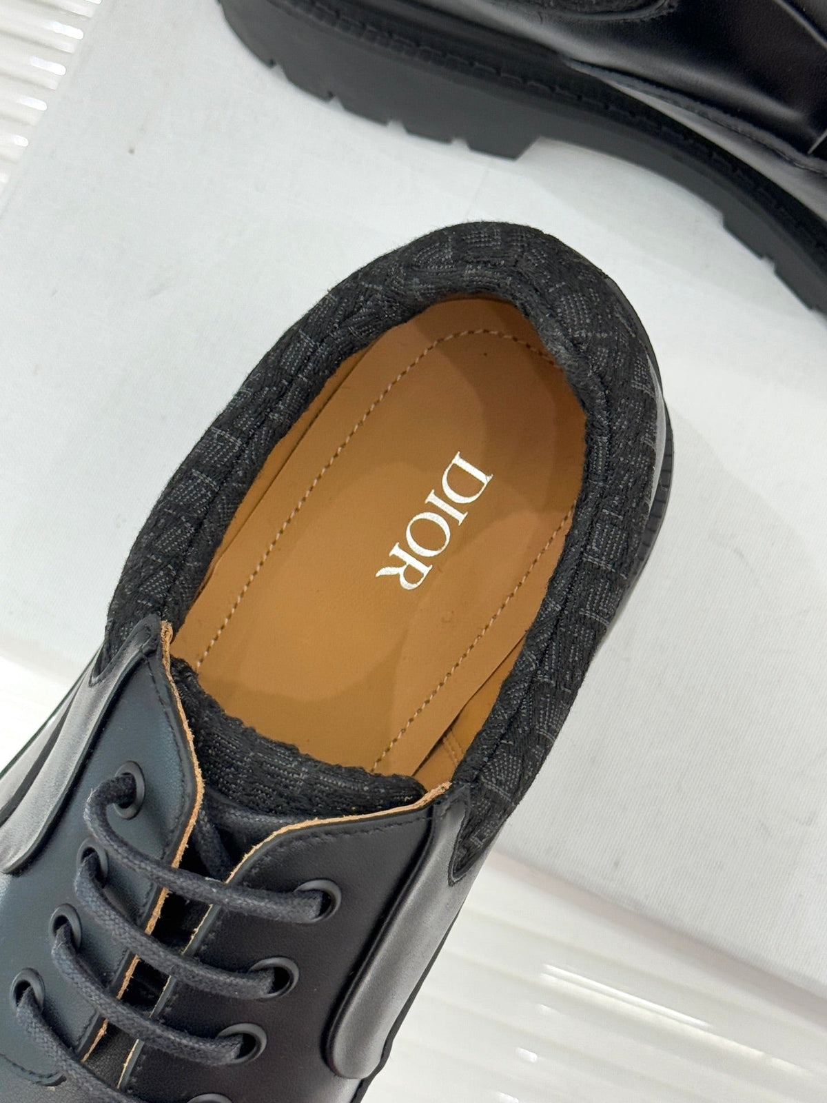 Dior Explorer III Derby Shoe Black Calfskin Cotton & Technical Fabric
