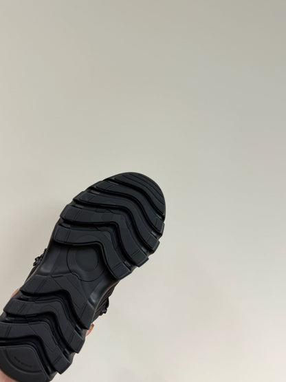 CD Sneaker In Black Calfskin And Mesh Fabric 109248