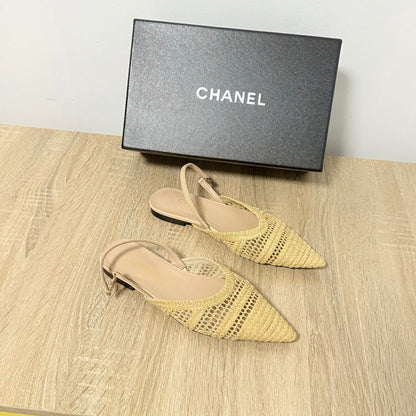 CC 26s Slingback Beige Straw 865690