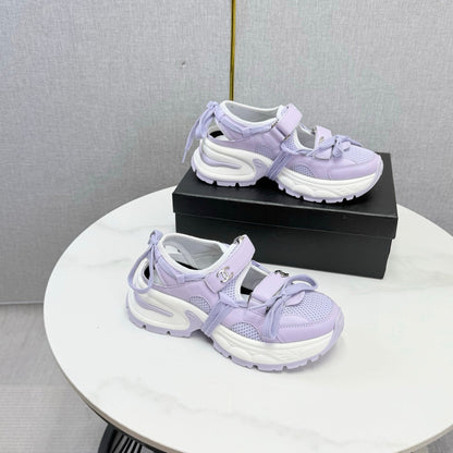 CC 26s Casual Sneakers Purple Leather Mesh 865833