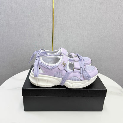 CC 26s Casual Sneakers Purple Leather Mesh 865834