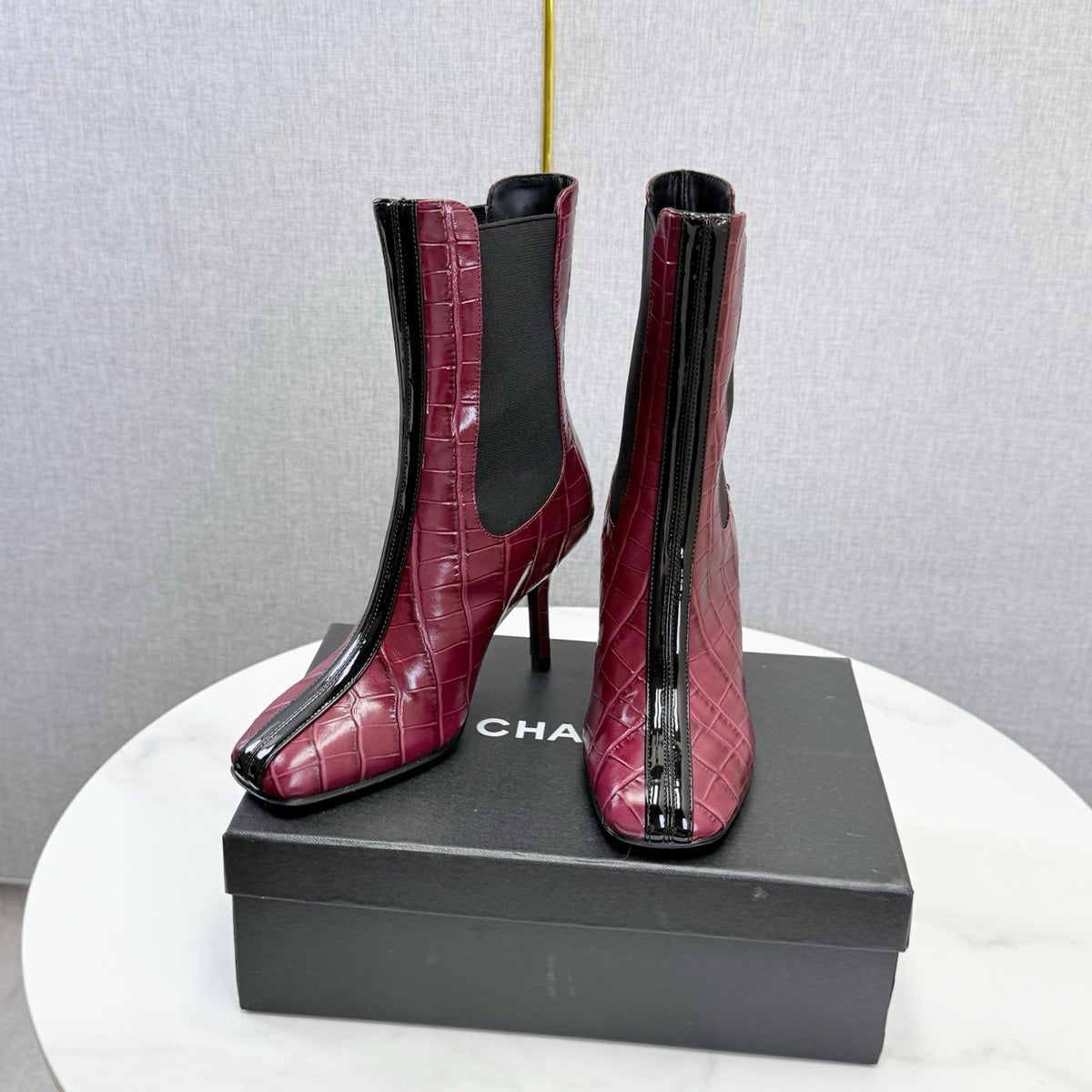 CC 26s Metiers d'Art Boot Burgundy Embossed Leather 904452