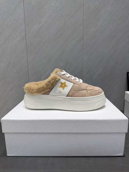 CD Star sneakers pink beige cowhide wool 539689