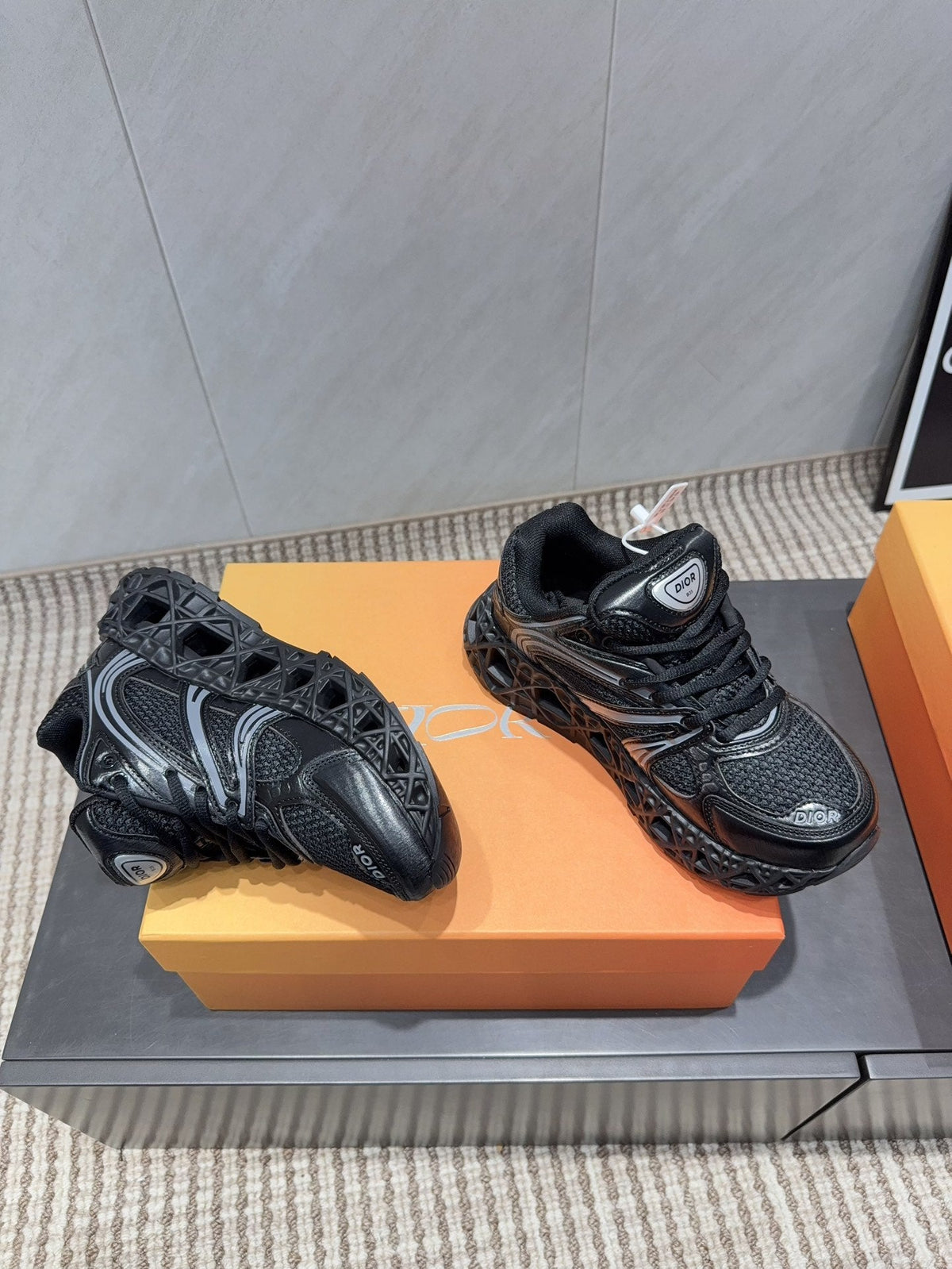 CD B35 NXXT Sneaker Black Rubber Mesh 614256