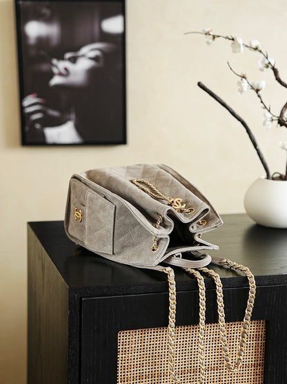 CC 2025 Backpack Matte Grey Suede 299657