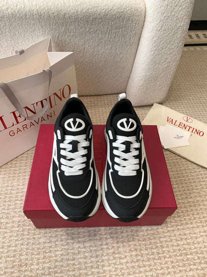 VL Sneaker 50mm In Black Mix White Mesh Fabric And Molded Foam 828154