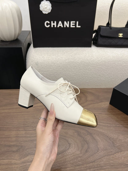 CC 26s Loafer 5cm White Gold Leather 910476