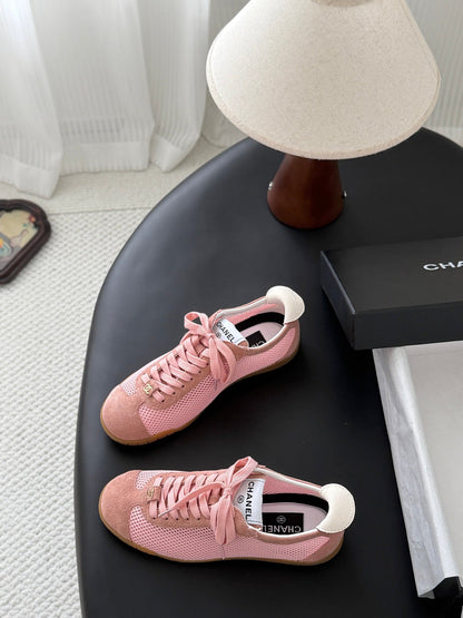 CC 26s Casual Shoes Light Pink Mesh Suede 914920