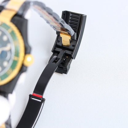 Rolex Submariner 40mm Carbon Black Green Gold