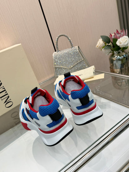 VT 26s Demivee Signature Sneakers White Blue Red Mesh 943073