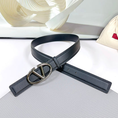 The Bold Edition Belt 34mm Black Calfskin Black Buckle